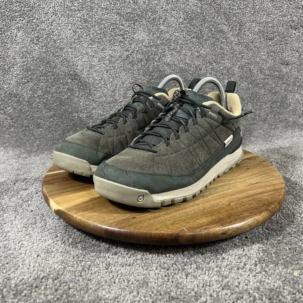 Oboz Jeannette Low Women's Size 8 Black Suede Outdoor Trail Hiking Shoes Used